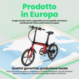 Youin Bicicleta Eléctrica Plegable Urbana Oslo Bk1900 20" Motor 250w Batería Tija Sillín Frenos Hidráulicos Shimano 7v Autonomía 45km