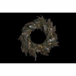 Corona Navidad Alpina DKD Home Decor Marron Verde 10 x 60 x 60 cm (2 Unidades) Corona Navidad Alpina DKD Home Decor Marron Verde 10 x 60 x 60 cm (2 Unidades)