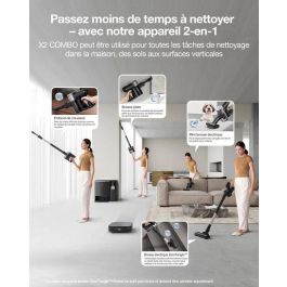 Ecovacs AAABG08650 DEEBOT X2 COMBO Robot Aspirador con Aspirador de Mano, 8700Pa, Doble Vaciado Automático