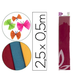 Liderpapel Papel Crespon Burdeos 50 cm x 2.5m 34g/m2 Precio: 1.49999949. SKU: B1CYPSTFPA