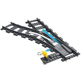 Lego City Cambios de Agujas, Accesorios para Vías de Tren de Juguete, 7 Piezas