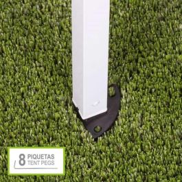 Cenador Aktive 300 x 240 x 300 cm Acero Crema Plástico