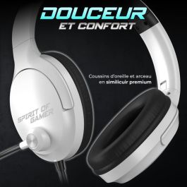Auriculares con Micrófono Spirit of Gamer Pro H4 Blanco