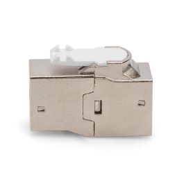 Digitus Acoplador Keystone RJ45 CAT6A, Apantallado, Hembra-Hembra, Clase EA, Níquel
