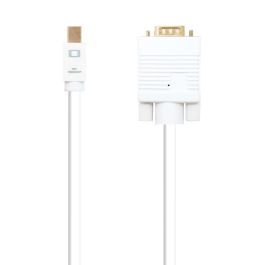 Nanocable Cable Conversor Mini DP a VGA Blanco 3.0 metros