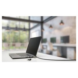 Kensington Candado para Portátil NanoSaver Keyed con Llave, Cable de Acero al Carbono de 1.8m, Negro