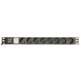 GEMBIRD EG-PDU-014-C14 Unidad de Distribución de Energía (PDU) 1U con 8 Salidas AC, Color Negro, Cable 3m Precio: 24.78999963. SKU: B1G2B936NR