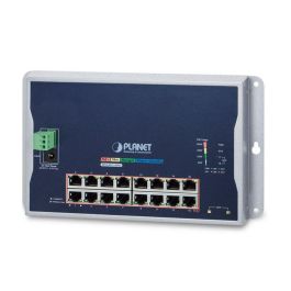 Planet Switch industrial 16 puertos PoE Gigabit 10/100/1000T 802.3at + 2 SFP 100/1000X gestionable montaje a pared Precio: 459.49999986. SKU: B1D5MTKN7Z