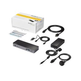 Startechcom Estación de Conexión 10 en 1 con USB-C, HDMI, DisplayPort y Ethernet hasta 4K