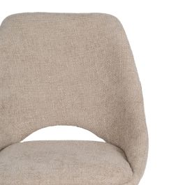 Silla Crema Tejido-Metal Salón 48 X 61 X 85 cm