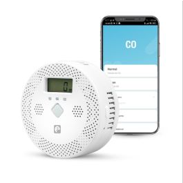 Garza 401348C Detector de CO Inteligente Wifi con Alarma, Pantalla LED y Notificaciones en Tiempo Real, Blanco Garza 401348C Detector de CO Inteligente Wifi con Alarma, Pantalla LED y Notificaciones en Tiempo Real, Blanco
