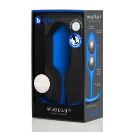 Plug Anal B-Vibe 4 Azul Azul marino Plug Anal B-Vibe 4 Azul Azul marino