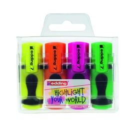 Marcador Fluor Edding 7 Mini Estuche De 4 Colores (Amarillo, Naranja, Rosa Y Verde) Precio: 3.50000002. SKU: B1AL8WBRQ6