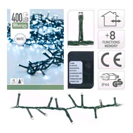 Guirnalda "Tipo Espino" Multifunción 400 LEDs Luz Fría Exterior IP44 Cable Verde 8 m para Árbol 150 cm