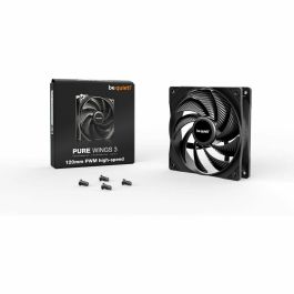 Be Quiet BEQ1701162190228 Ventilador de Caja Pure Wings 3 120mm PWM Alta Velocidad 2100 RPM Silencioso