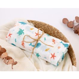 Muselina Con Estampado Marino 120x120 cm Precio: 11.979. SKU: B1FKBMMXMB