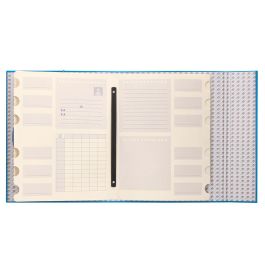 Carpeta Clasificadora Liderpapel 12 Departamentos Folio Prolongado Carton Forrado Celeste