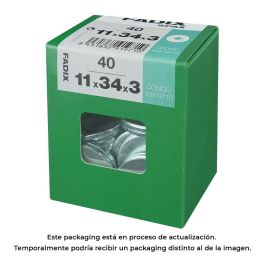 Caja l 40 unid. arandela ancha cinc 11,0x34x3mm fadix Precio: 7.58999967. SKU: S7913821