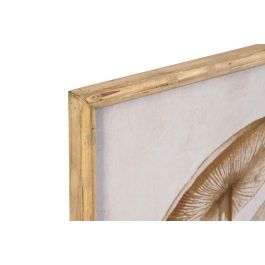 DKD Home Decor Cuadro Marron Cristal Bambu Setas 70 x 50 x 2.8 cm (2 Unidades)