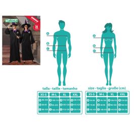 Harry Potter Disfraz Mago Adulto XL Unisex Negro con Túnica y Sombrero para Hombre y Mujer. Ideal Fiesta Temática Cosplay Hogwarts Harry Potter Disfraz Mago Adulto XL Unisex Negro con Túnica y Sombrero para Hombre y Mujer. Ideal Fiesta Temática Cosplay Hogwarts