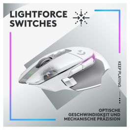 Logitech G502 X Plus Ratón Inalámbrico Óptico Blanco 25600 DPI RGB LIGHTSPEED HERO 25K