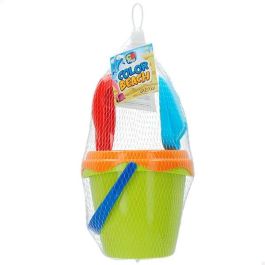 Color Baby Set Cubo Playa con 3 Accesorios en Red 14 cm - Modelos Surtidos