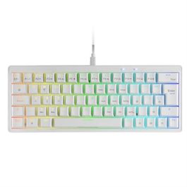 Teclado Gaming Mars Gaming MKMINIPROWYES Qwerty US Blanco