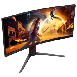 AOC CU34G4 34" (3440x1440) FastVA 180Hz 0.5ms Curvo HDR10 FreeSync Premium HDMI DisplayPort Gaming Monitor Negro