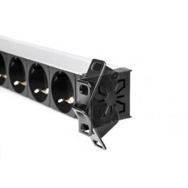 Salicru SPS 12F PDU C13/C14 Regleta de Distribución de Energía Negra 1U 19" 12 Salidas AC 10A Interruptor Integrado