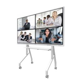 Neomounts FL50-525WH1 Display Trolley móvil 55-86" hasta 76 kg Altura 106-136 cm VESA 100x100-900x600 Blanco