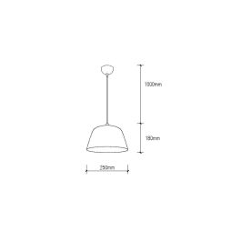 SKD-P032-S-P Lámpara Colgante Presley Estilo Nórdico de Aluminio. Iluminación elegante para ambientes de diseño, compatible con bombillas LED.