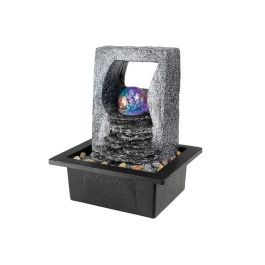 Fuente de agua con led rgb y bola cristal, para interior y exterior Precio: 44.5000006. SKU: B13FMLKLFP