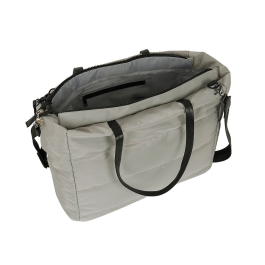 Bolso Minnie Mouse Teen Sand Acolchado Gris 40 x 31 x 17 cm