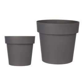 Maceta Plastico Gris 18Cm Diam Ibergarden (12 Unidades) Maceta Plastico Gris 18Cm Diam Ibergarden (12 Unidades)