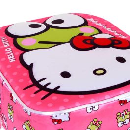 Sanrio Hello Kitty Mochila Preescolar 3D Rosa 7L - Diseño Hello Kitty con Relieve Frontal, Espalda y Correas Acolchadas, Bolsillo Malla Sanrio Hello Kitty Mochila Preescolar 3D Rosa 7L - Diseño Hello Kitty con Relieve Frontal, Espalda y Correas Acolchadas, Bolsillo Malla