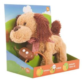 Perro de peluche anda y ladra dirigido con cable. 22 cm. Precio: 16.89000038. SKU: S2407589