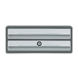 Cep Fichero Cajones Sobremesa Moov Up Reciclado 80% 2 Cajones Color Gris Plástico