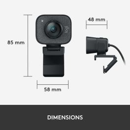 Logitech StreamCam Cámara Web Negra, Full HD 1080p, 60 fps, Micrófono Integrado, Autoenfoque, USB