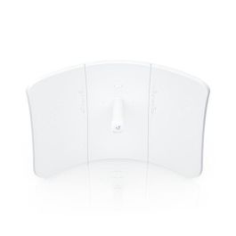 Ubiquiti 5 GHz LTU client that establishes extremely long-distance wireless links with an LTU Rocket serving as its base station Ubiquiti 5 GHz LTU client that establishes extremely long-distance wireless links with an LTU Rocket serving as its base station