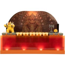 JAKKS PACIFIC Playset Batalla contra Bowser Deluxe Super Mario Bros Figura 6,25cm