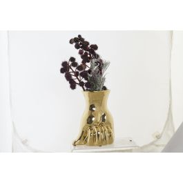DKD Home Decor Jarron Dorado Gres 12 x 21 x 17 cm