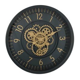 DKD Home Decor Reloj de Pared Urban Azul Marino Dorado Hierro Cristal 46 cm Diseño Moderno Decoración Hogar Precio: 53.49999996. SKU: B19983NRLD