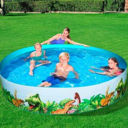 Bestway Piscina Rigida Infantil PVC Dinosaurios 244x46 cm +3 Años Jardin 55001