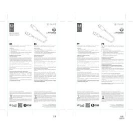 muvit for change cable Tipo C a Tipo C 3A/60W 0.2m lavanda