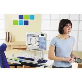 Kensington Alfombrilla Ratón Negra con Reposamuñecas Integrado de Espuma, Soporte Ergonómico, Distribución de Presión Uniforme