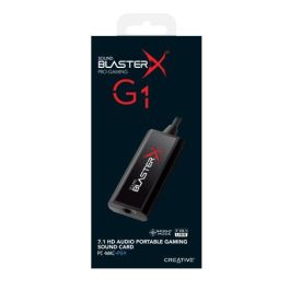 Creative Labs Sound BlasterX G1 Tarjeta de Sonido Portátil 7.1 Canales USB con Amplificador para Cascos - 70SB171000000 Creative Labs Sound BlasterX G1 Tarjeta de Sonido Portátil 7.1 Canales USB con Amplificador para Cascos - 70SB171000000