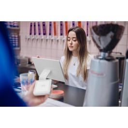 SumUp TPV POS Lite+ Solo Bundle ES - Lector de tarjetas móvil, Pantalla táctil Full HD 13", Compatible con iOS y Android, Sin suscripción - Blanco, Ref: 800607401