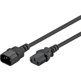 Goobay Cable de Alimentación C13 a C14, 2m, Negro