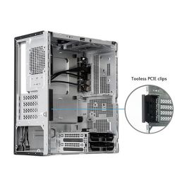 Chieftec BS-20B-OP Caja de PC Midi Tower Negra Gamer UNI Series para PC Hogar / Oficina micro ATX, Mini-ITX