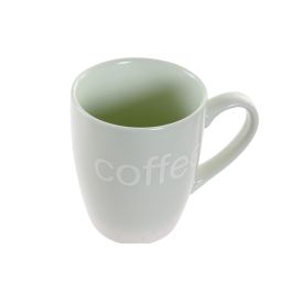 DKD Home Decor Mug Pasteles lianfeng Rosa Verde Gres Set de 6 piezas Apto microondas y lavavajillas